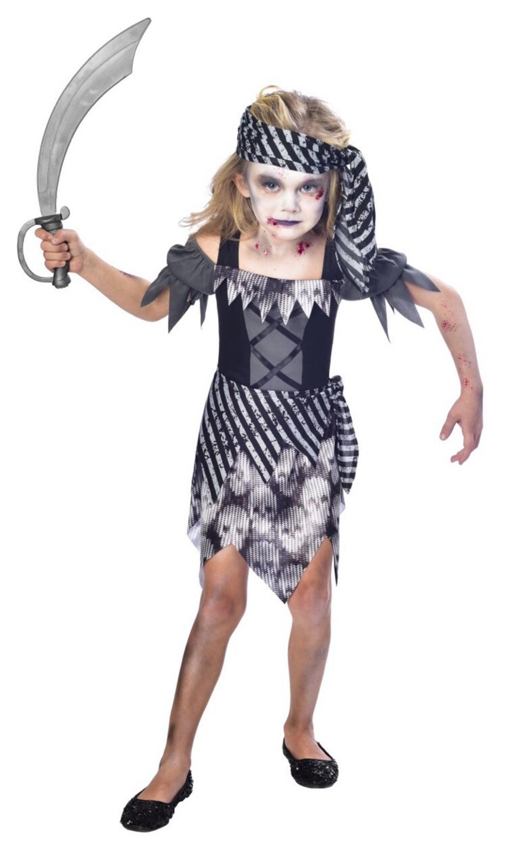 Zombie Pirate Girls Costume All Halloween Mega Fancy Dress